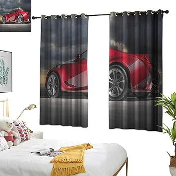 Amazon Com Beaded Curtain Cars Modern Red Sports Car On