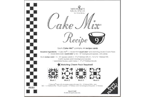 MISS ROSIE'S QUILT CO. Miss Rosie's Quilt Co - Cake Mix Recipe 9-44 Recipe Cards Each Recipe Card Makes 1-9" x 9" Finished Quilt Block
