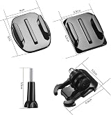 Fulushouxi 20 Pcs GoPro Mounts w/ 3M Pads Hero 11 10 9 8 7 6 5 4 3+ 2 Base Rods view 2