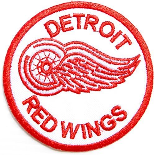 DETROIT RED WING HOCKEY NHL Logo Sign Patch Iron Applique Embroidered Sew