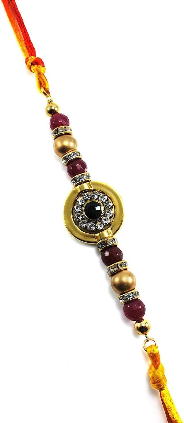 TwishQ Men's Semi-Precious Stone Rakhi
