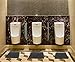 Urinal Mats (6 Pack) - Non-Slip Water Absorption Deodorization Black Floor Urine mats for Men's Restrooms & Bathrooms