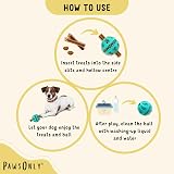 PawsOnly Interactive Dog Treat Toy Small Blue Puzzle Feeder Enrichment view 7