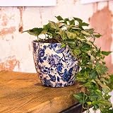 Ivyline Monza Vintage Blue Planter D13Cm One Size view 3