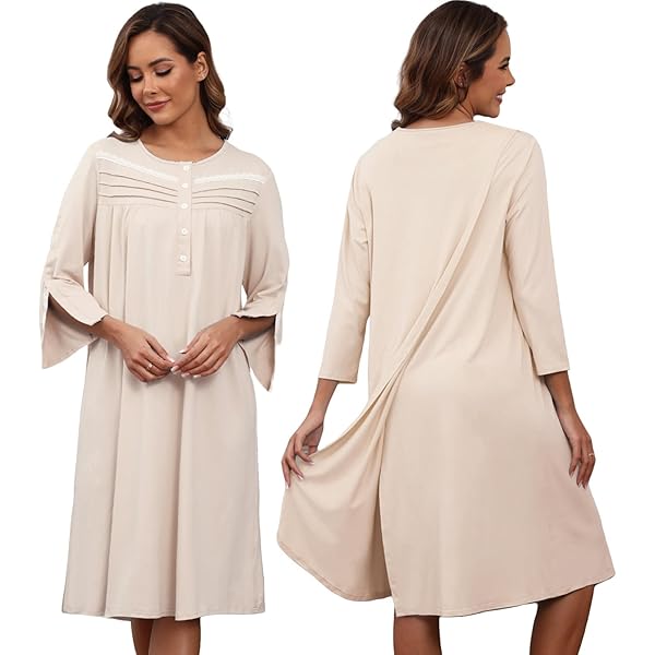 Ovidis Adaptive Nightgown Clothing Senior Disabled Women