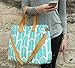 Teal Arrows Weekender Tote Bag