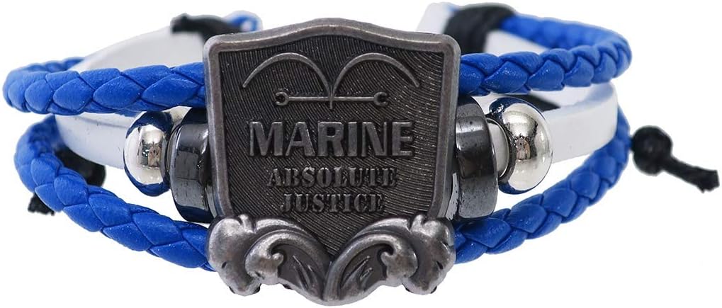 Amazon ワンピース Pu レザー ブレスレット アクセサリー 海軍 One Piece おもちゃ雑貨 おもちゃ