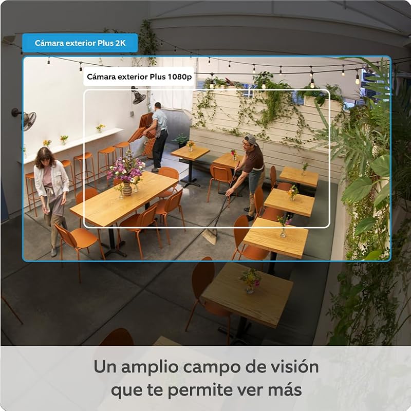 | Cámara exterior Plus con batería (Outdoor Camera Plus última generación) | Vídeo 2K de gran angular | Cámara inalámbrica exterior | Prueba gratuita de 30 días del plan de suscripción Ring