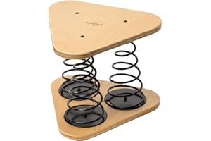 Hunkerin Stool Squat Training & Mobility Device for Posture Core Strength Back Pain Relief & Flexibility | Ergonomic Deep Squat Stool (Chair) for Athletes or Office | Compact & Portable | Natural