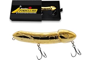 Aixuandocr Funny Fishing Gifts for Men Women, Novelty Bass Topwater Lures, Father Christmas Birthday Gifts Stocking Stuffers