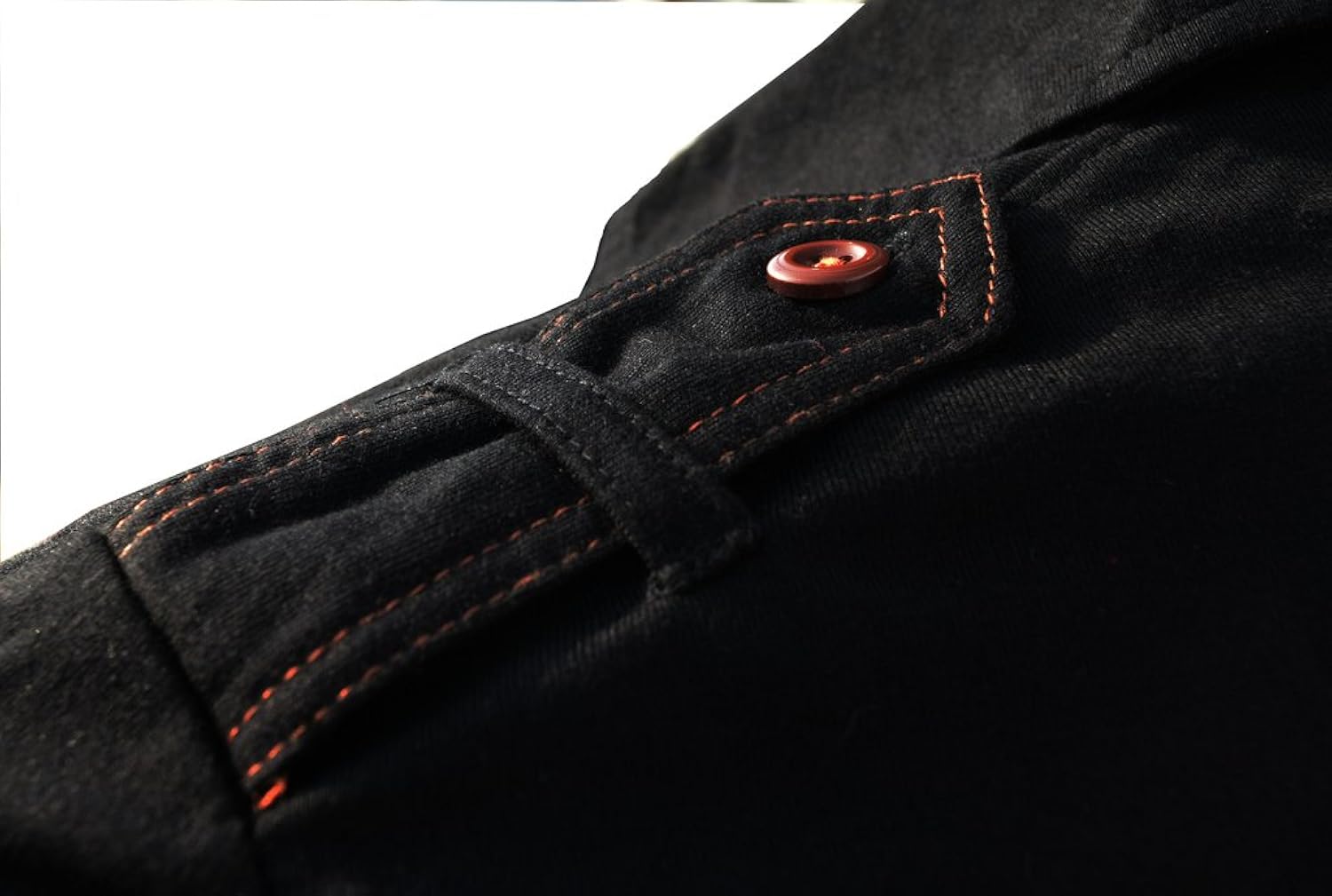 seven rocks men's polo neck cotton black tshirt "leather patch"