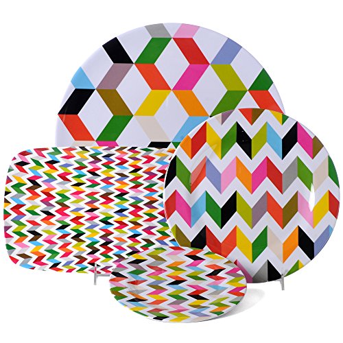 French Bull -  Melamine Serving Platter - 13-1/2-Inch by 8-Inch Serving Tray - for Indoor and Outdoor Entertaining - Ziggy