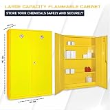 Horison Industries COSHH Cabinet Fire Proof Flammable Storage Yellow view 2