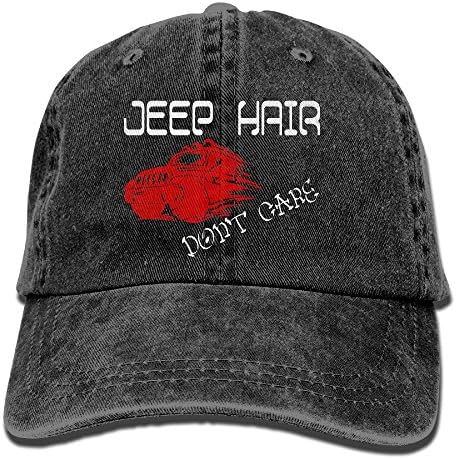 Jeep Hair Dont Care Men's Athletic Plain Baseball Cap