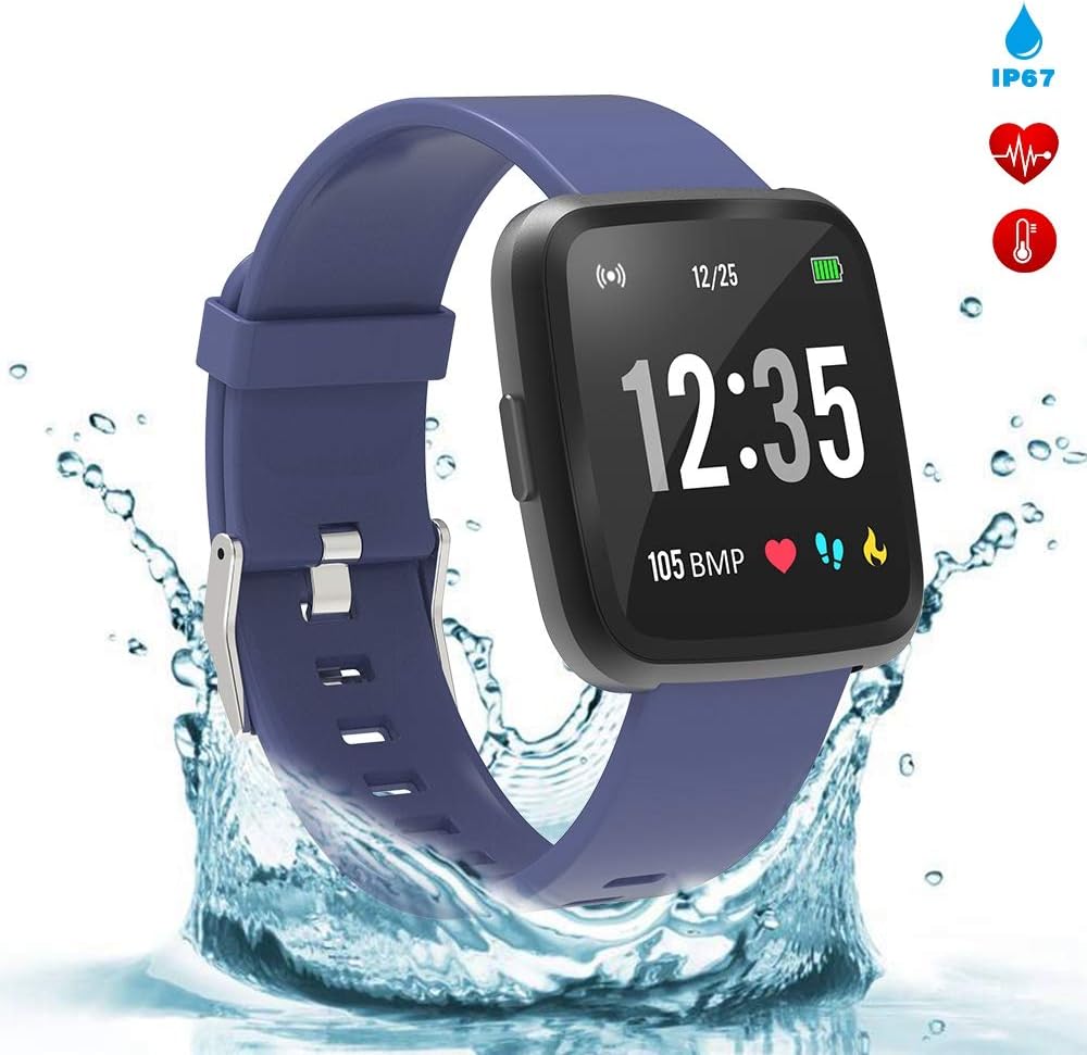 BingoFit Legend Smart Watch Fitness Watch Activity Tracker Full Touch Screen Fitness Tracker with Blood Pressure Heart Rate Monitor Pedometer Watch with Sleep Tracker Calorie Counter for Women Men Kid