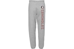 CAMPUS LAB Official Collegiate NCAA Jogger Sweatpants Unisex for Men & Women Collegiate Team Logo Athletic Heather Collection