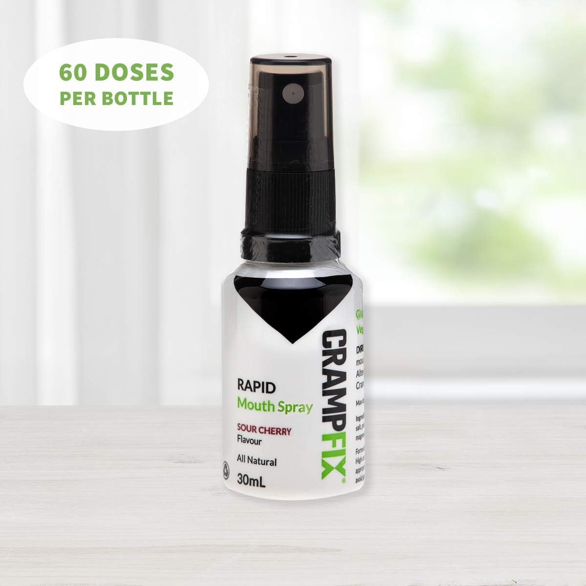 Leg Cramp Spray by CRAMPFIX, Night Cramps, All Natural, Mouth Spray for Fast Muscle Cramp Relief, 60 Dose Bottle: Health & Personal Care