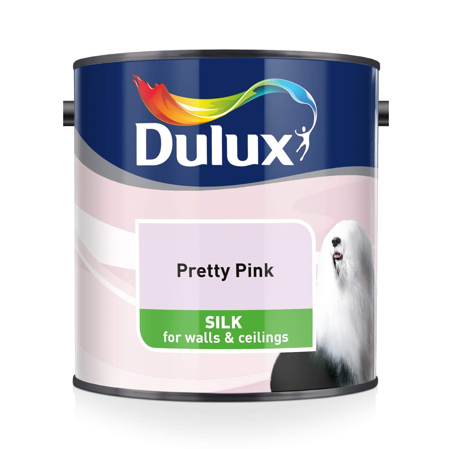 Dulux Silk Emulsion Paint For Walls And Ceilings Pretty Pink 2.5L