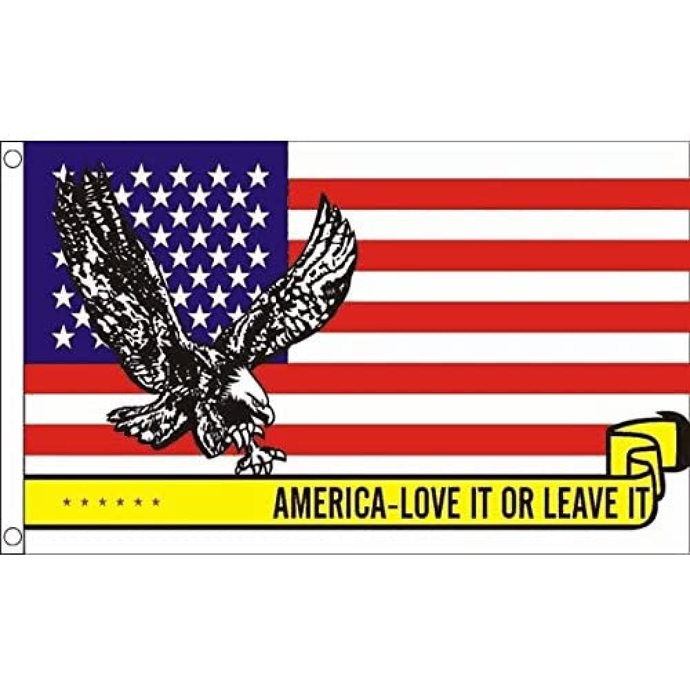 AZ FLAG - Usa Love It Or Leave It Flag - 3x5 Ft - 100D Polyester American Pride Banner with Two Metal Grommets - Fade Resistant - Vivid Colors - 3' x 5' Feet - 150x90 Cm