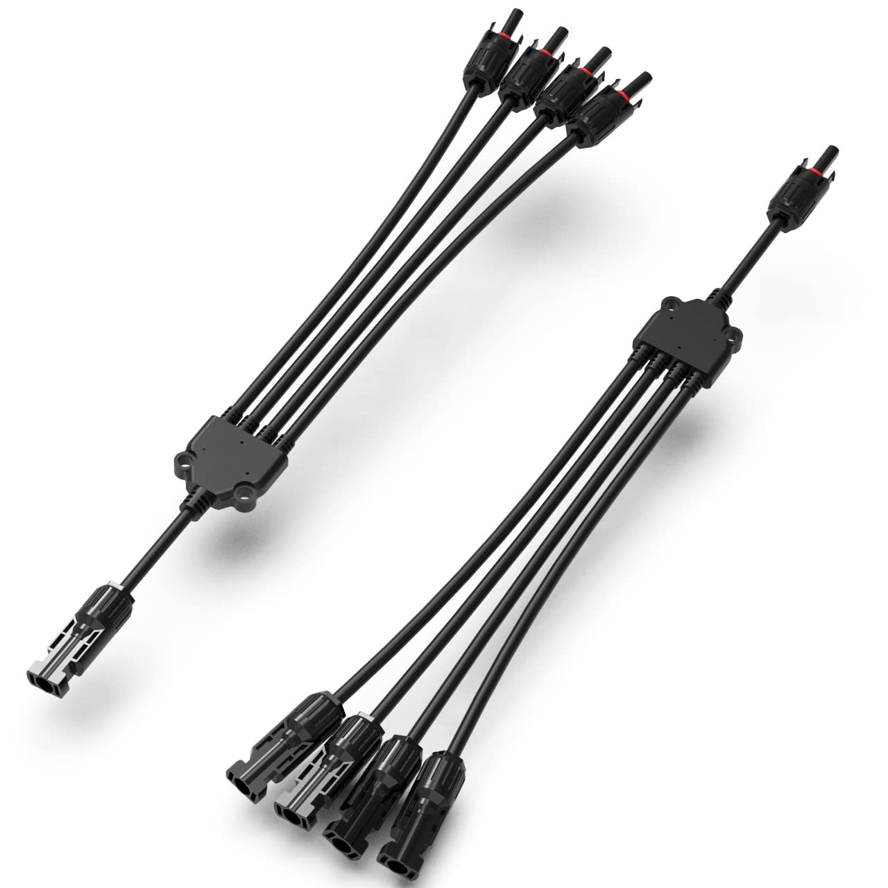 Solar Y Connector 4 to 1: High-Efficiency, Durable Solar Panel Parallel Connectors, Solar Y Branch Connectors - Sudoo