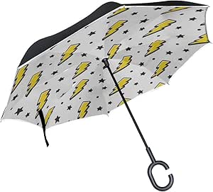 Patio Paraguas Relámpago Entusiasmo Plegado activo Paraguas invertido