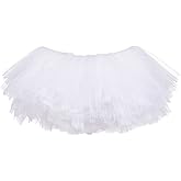 My Lello Little Girls 10-Layer Short Ballet Tulle Tutu Skirt (4 mo. - 3T)