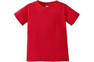 Magic Park 6M-14Y Baby Short Long Sleeve Tee Tops Toddler T-Shirt Kids Solid Color Shirts Boys Girls Casual Blouse
