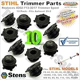 STIHL 4002-713-3017 (10 Pack) Aftermarket Trimmer head spools for Auto-cut 25-2