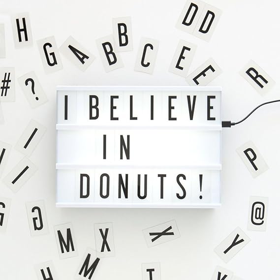 House of Quirk Plastic LED Light Box, White