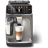 PHILIPS 5500 Series Fully Automatic Espresso Machine - LatteGo Milk System, 20 Coffee Varieties, Intuitive Touch Display, Sil
