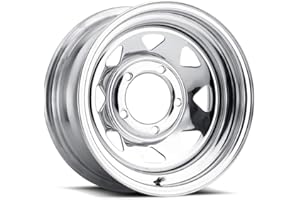 Cragar 3155880: Wheel, Nomad II, Steel, Chrome, 15 in. x 8 in., 8 x 6.5 in. Bolt Circle, 4.25 in. Backspace, Each