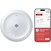 X-Sense Wi-Fi Water Leak Detector &amp; Freeze Alarm, No Hub Required, 1-Pack | 110 dB Alarm, Instant Alerts, Alerts Below 39&deg;F, Detects Water as Low as 0.4 mm, for Basements &amp; Washers