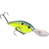 Strike King Pro Model 8XD Fishing Lure, Chartreuse Sexy Shad | 1, 2/5-Ounce