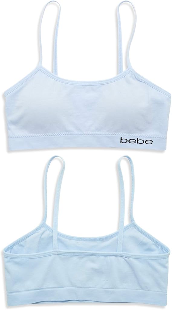 Amazon Com Bebe Girl S Seamless Training Sports Bra With Removable Pads 4 Pack Clothing