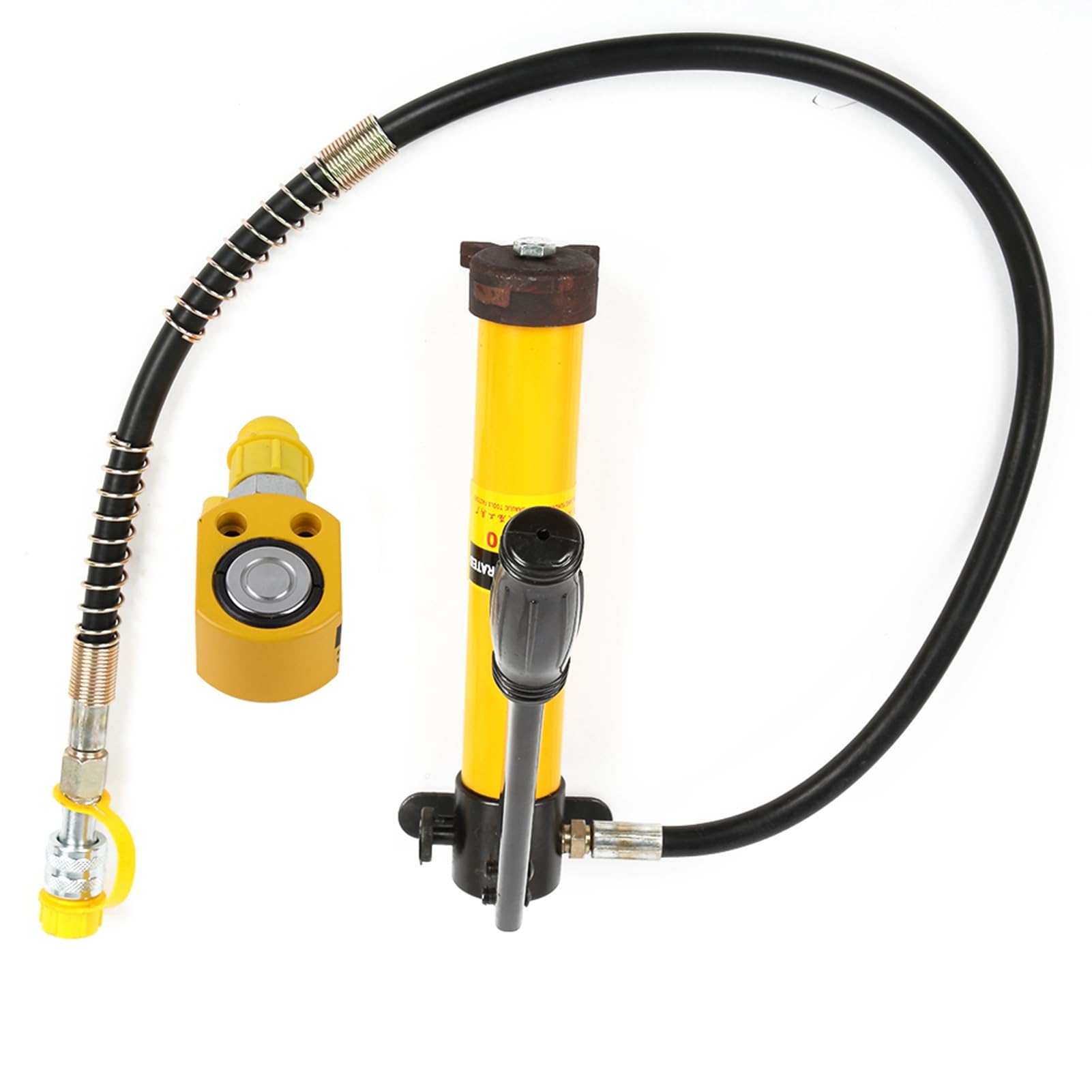 5 Ton Hydraulic Jacks + Manual Hydraulic Pump Stoke 700/20 kg/cmยฒ, Portable Split Type