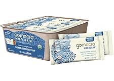 GoMacro MacroBar Organic Vegan Protein Bars - Oatmeal Chocolate Chip (2.3 Ounce Bars, 12 Count)