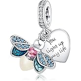 NUNUYAYA Charms Beads 925 Sterling Silver Animal Leaf Gold Travel Friend Love Dangle Pendant with 5A Cubic fits for Charms Bracelets for Woman Valentine's Day Mother's Day Christmas Birthday Gift