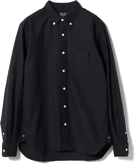 Amazon ビームス Beams カジュアルシャツ Plus カラー オックスフォード ボタンダウン シャツ メンズ Navy S シャツ 通販