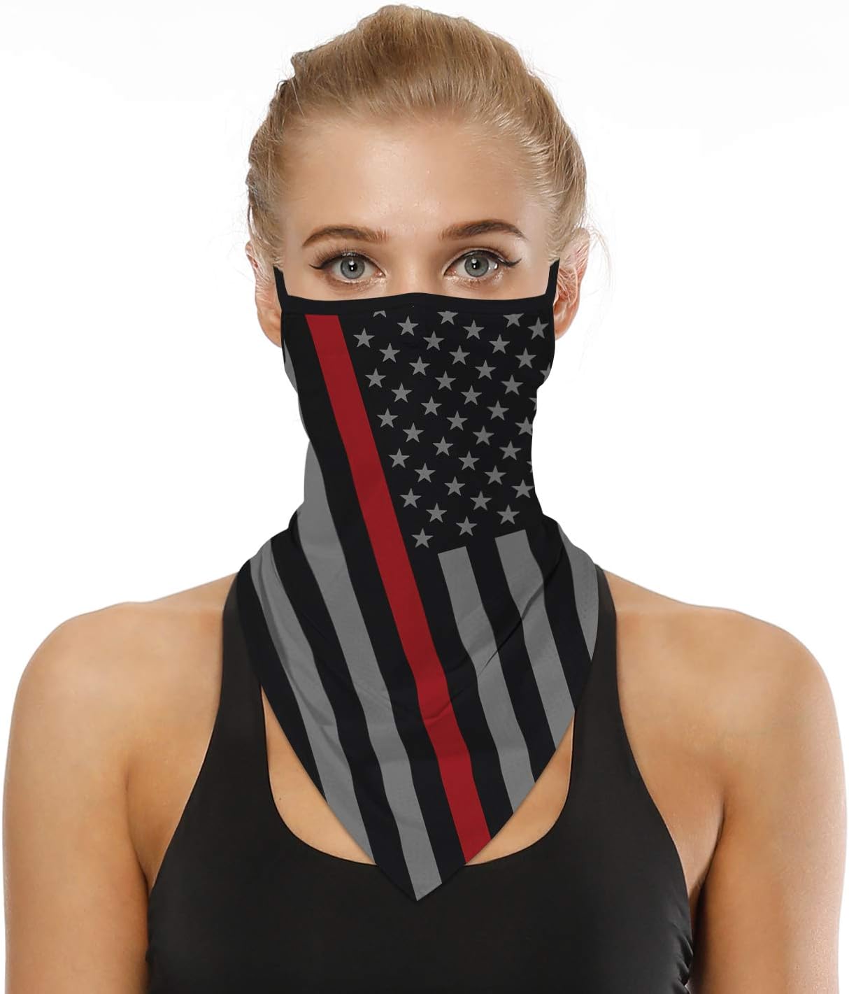 LOLONG Face Bandana Ear Loops Stylish Men Women Neck Gaiters for Dust Wind Motorcycle