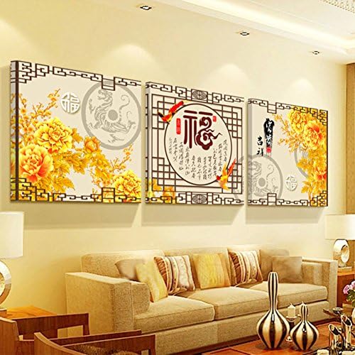 New Chinese decorative painting the living room/ sofa wall paint/ restaurant room picture frame/ ice hotel character hanging pictures-B 80x80cm(31x31inch)