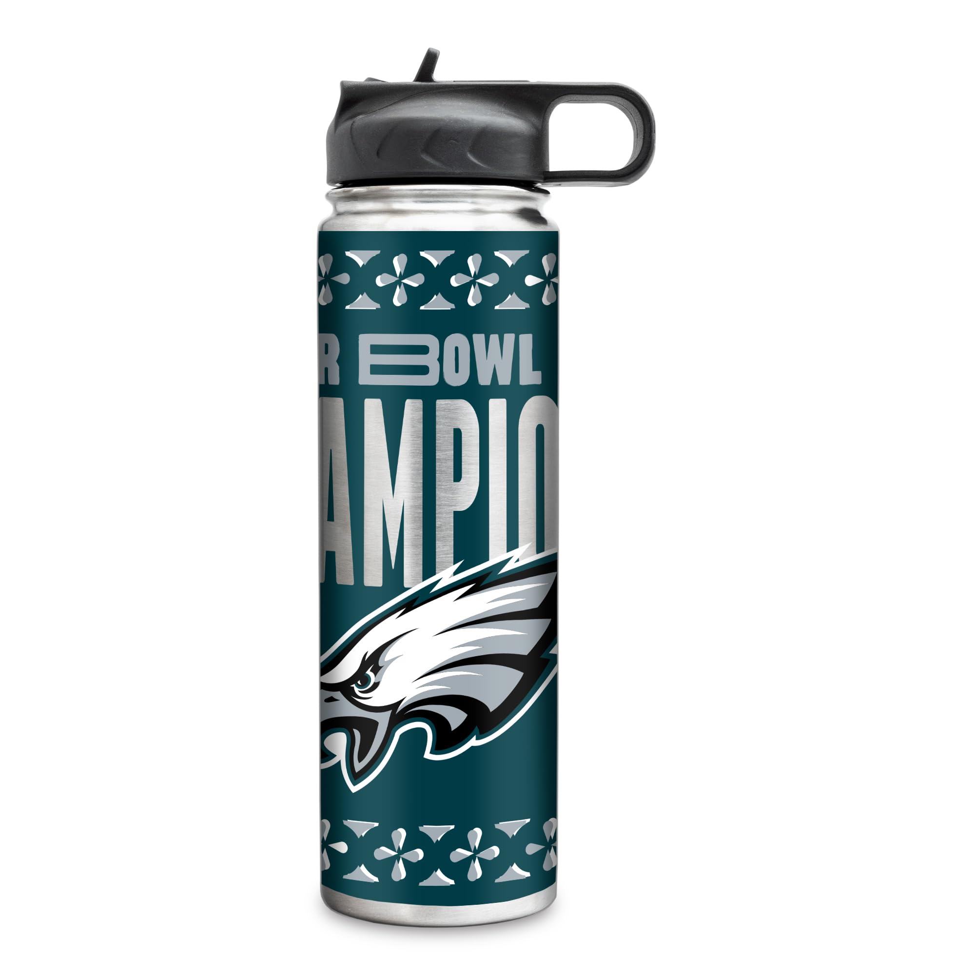 Rico Industries NFL Football Philadelphia Eagles 2025 Super Bowl LIX Champions 22oz Stainless Steel Tumbler with Lid Image