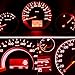 YITAMOTOR 20x T5 3-SMD Instrument Panel Cluster Dash Pure Red LED Bulb Light Lamp 74 70 37 17