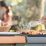 FANTESI 4 Pcs 7in Stainless Steel Kitchen Tongs Food Serving Buffet Frying view 3