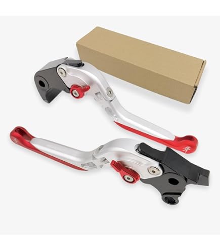 0TO6 CNC Finish Adjustable 6-Position Brake | Clutch Lever Set Compaitable With Y-AMAHA MT15/R15 V3 ABS, RED