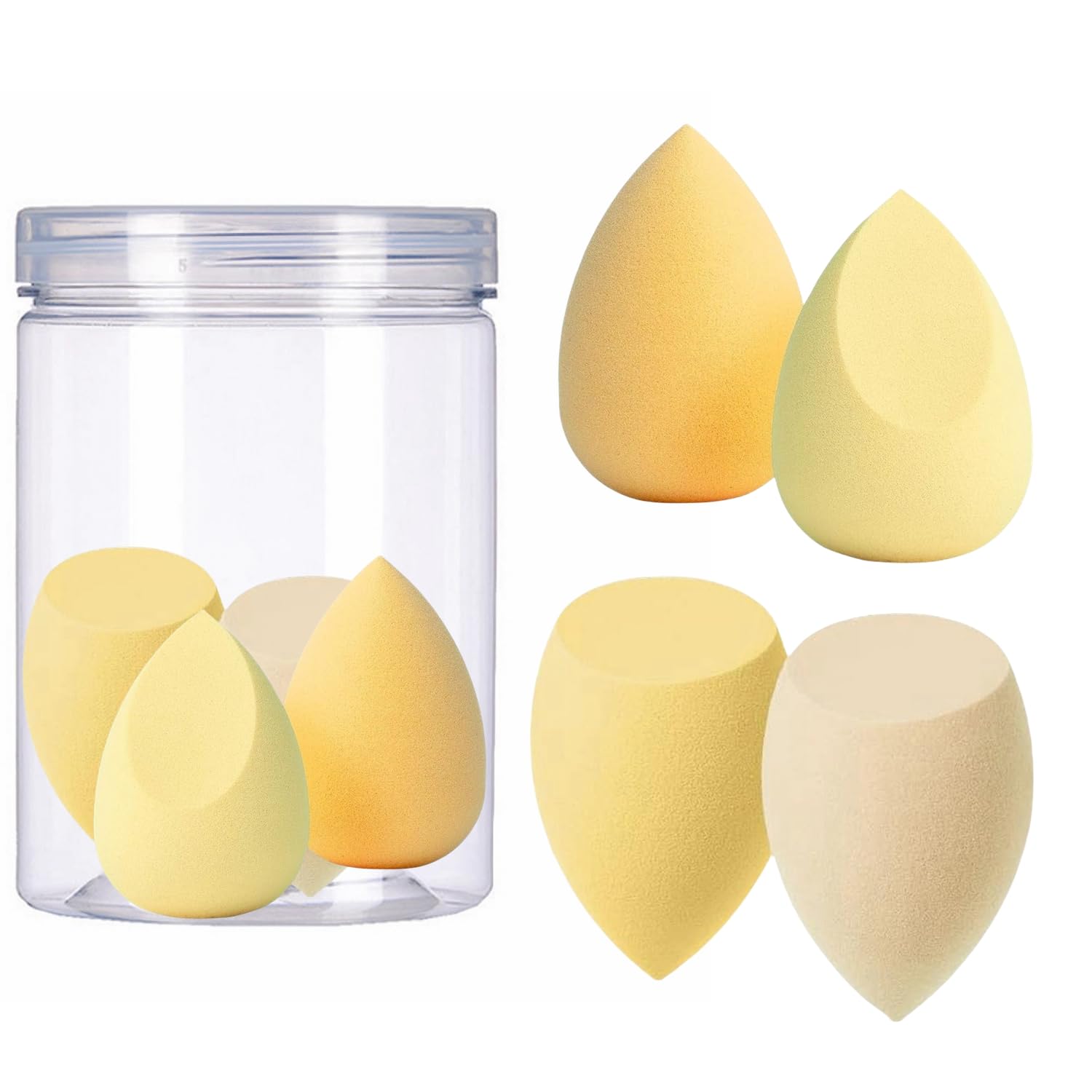 Stianiiile Makeup Sponge Set of 8, Latex Free, Blender Beauty for Liquid, Cream, and Powder, Soft and Flexible, Beauty Sponges, Super Soft Beauty Cosmetic