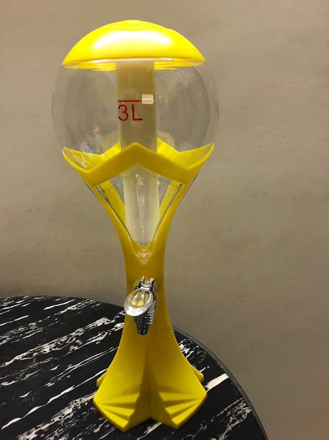 Buy Bhavya enterprises ABS Plastic Beer Tower with Light (Silver, 3 lts) Online at Low Prices in