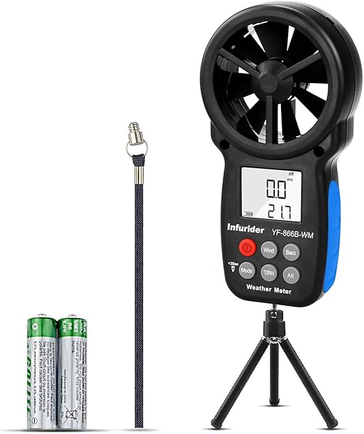 INFURIDER digitale handheld anemometer YF866B draagbare