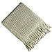 Brielle Home Winding Wave Cable Knit Throw, 50x60, Sage