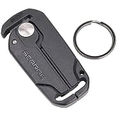 ASP Scarab Cutter for Tri-Fold Restraints, Safe Cutter for Disposable Cuffs | Safely Removes Disposable Cuffs, Safety Shielded Blade for Removing Single Use Restraints, Folds to Key Ring Carry Size