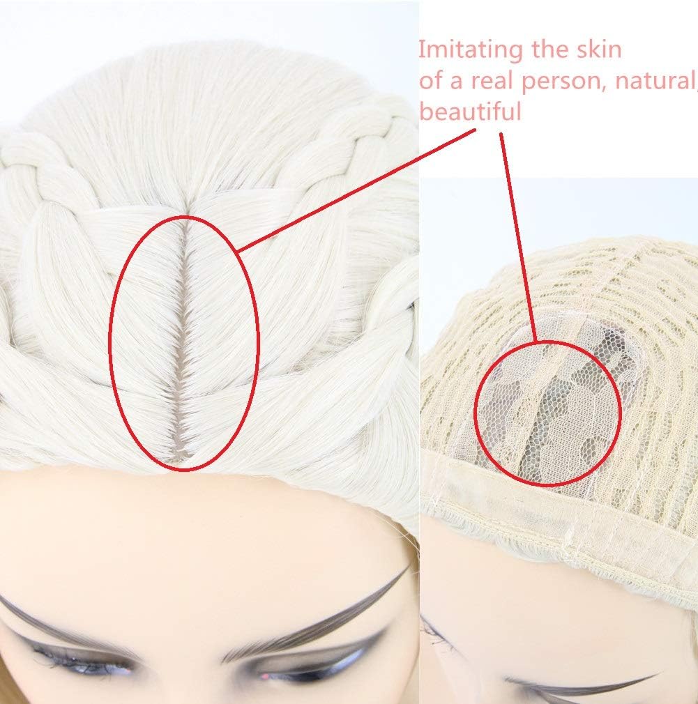 Topcosplay Womens Wigs Blonde Long Curly Wig Cosplay Halloween Costume Wigs - Image 5